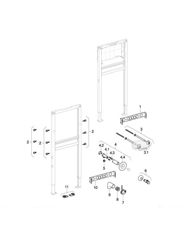 Moduli per lavabo Geberit Duofix