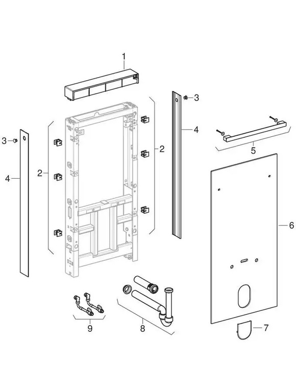 Moduli sanitari Geberit Monolith per bidet, 101 cm 2012 – 2016
