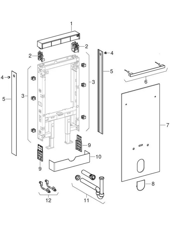 Moduli sanitari Geberit Monolith per bidet, 101 cm 2016 –